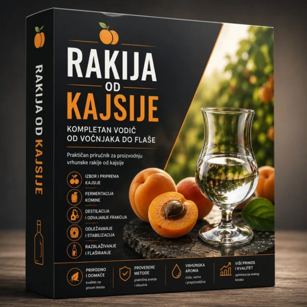 Rakija od kajsije – kompletan vodič za proizvodnju kajsijevače, priručnik enologa Darka Bogdanovića, Svezavino.com