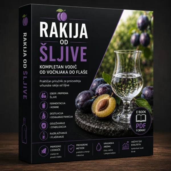 Rakija od šljive – kompletan vodič za proizvodnju šljivovice, priručnik enologa Darka Bogdanovića, Svezavino.com